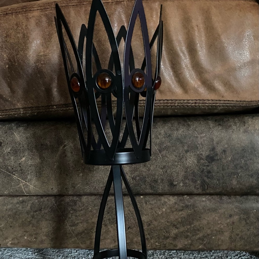 PartyLite Metal Candle Holder & Gems